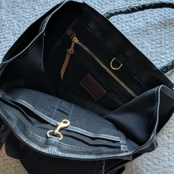 JW Hulme Canvas & Leather Tote Made USA!! - Picture 4 of 6